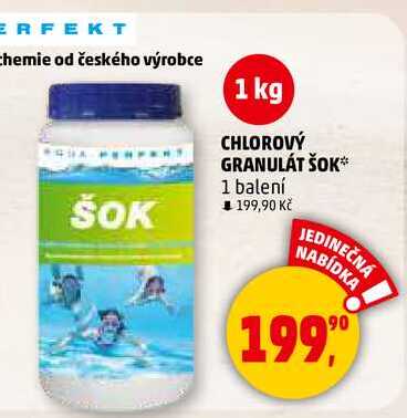 CHLOROVÝ GRANULÁT ŠOK, 1 balení 