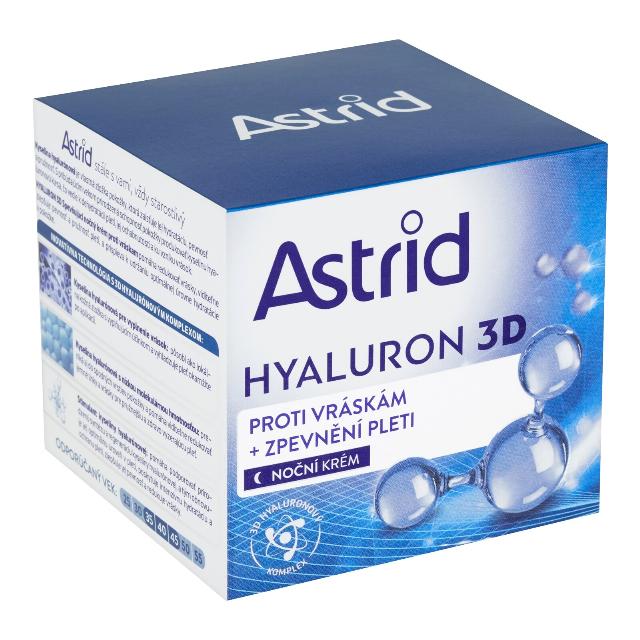Astrid Hyaluron 3D noční krém proti vráskám