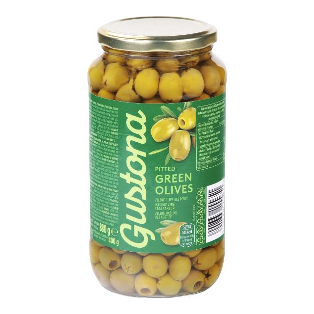 Gustona Zelené olivy bez pecky