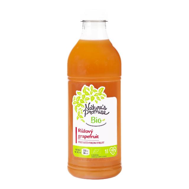 Nature's Promise Bio Šťáva růžový grapefruit