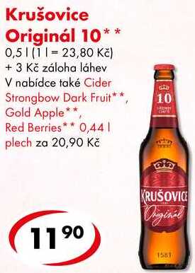 Krušovice Originál 10, 0,5 l 