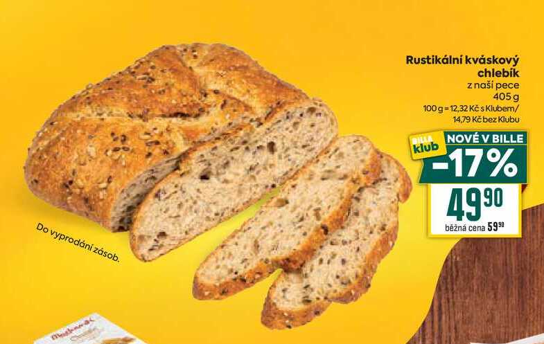 Rustikální kváskový chlebík z naší pece 405 g