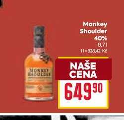 Monkey Shoulder 40% 0,7l