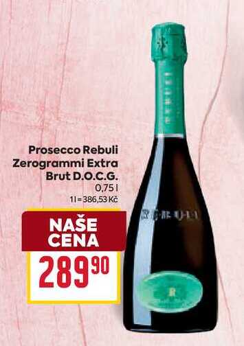 Prosecco Rebuli Zerogrammi Extra Brut D.O.C.G. 0,75l