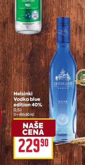 Helsinki Vodka blue edition 40% 0,5l