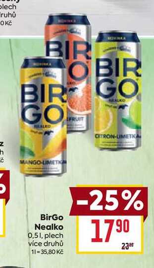 BirGo Nealko 0,51, plech