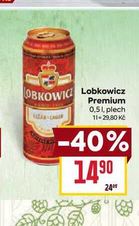 Lobkowicz Premium 0,51, plech
