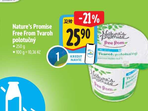 Nature's Promise Free From Tvaroh polotučný 250 g 
