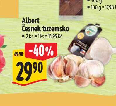 Albert Česnek tuzemsko  2 ks