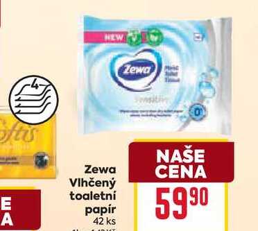 Zewa Vlhčený toaletní papír 42 ks 