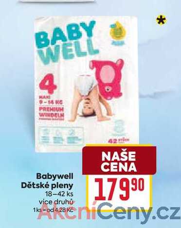 Babywell Dětské pleny 18-42 ks
