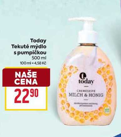 Today Tekuté mýdlo s pumpičkou 500 ml 