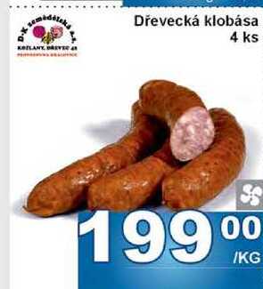 Dřevecká klobása 4 ks