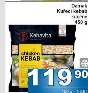 Damak Kuřecí kebab krájený 450 g
