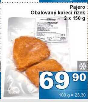 Pajero Obalovaný kuřecí řízek 2 x 150 g 