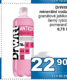 DrWitt minerální voda 0,75l