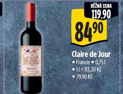  Claire de Jour  0,75 l