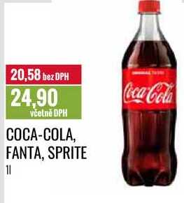 COCA-COLA, FANTA, SPRITE 1l