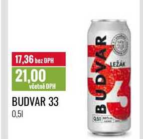 BUDVAR 33 0,5l