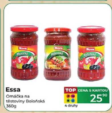 Essa Omáčka na těstoviny Boloňská 360g 