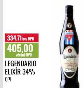 LEGENDARIO ELIXÍR 34% 0,7l
