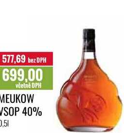 MEUKOW WSOP 40% 0,5l 