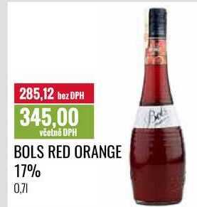 BOLS RED ORANGE 17% 0,7l