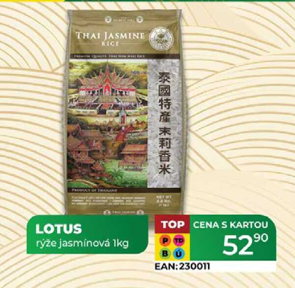 LOTUS rýže jasmínová 1kg 