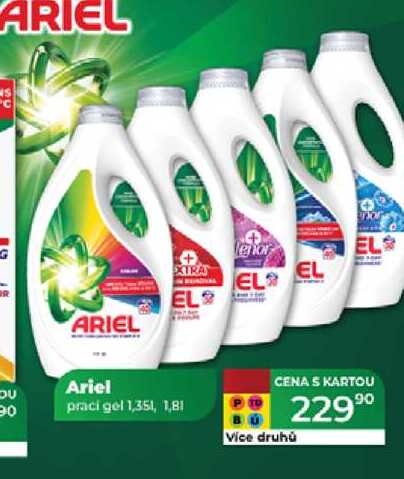 Ariel prací gel 1,351, 1,81  
