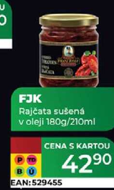 FJK Rajčata sušená v oleji 180g/210ml
