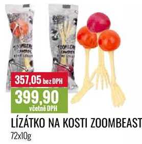 LÍZÁTKO NA KOSTI ZOOMBEAST 72x10g 