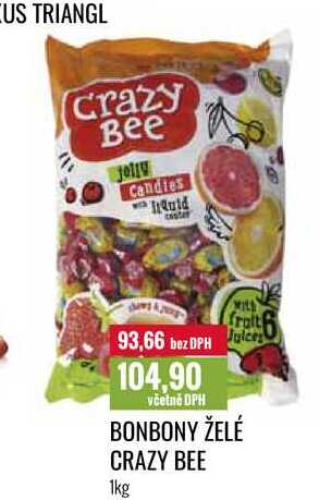 BONBONY ŽELÉ CRAZY BEE 1kg 
