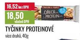 TYČINKY PROTEINOVÉ 40g 
