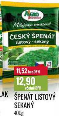 ŠPENÁT LISTOVÝ SEKANÝ 400g 