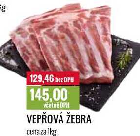 VEPŘOVÁ ŽEBRA cena za 1kg 