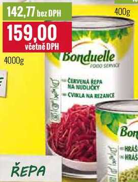 Bonduelle červená řepa 4000g