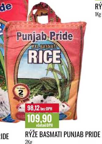 RÝŽE BASMATI PUNJAB PRIDE 2Kg 
