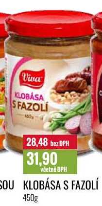 KLOBÁSA S FAZOLÍ 450g 