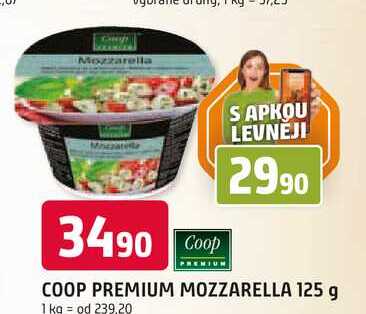COOP PREMIUM MOZZARELLA 125 g