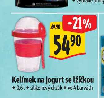   Kelímek na jogurt se lžičkou  0,6 l