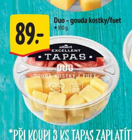 Duo-gouda kostky/fuet 100 g 