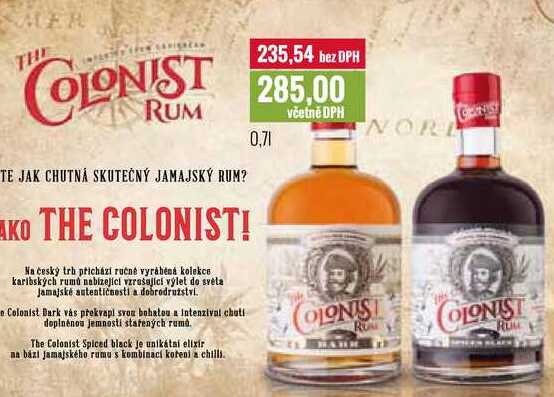 THE COLONIST RUM 0,7l