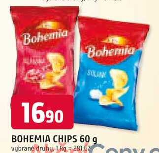 BOHEMIA CHIPS 60 g, vybrané druhy