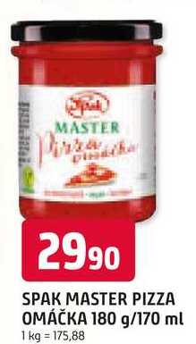 SPAK MASTER PIZZA OMÁČKA 180 g/170 ml 