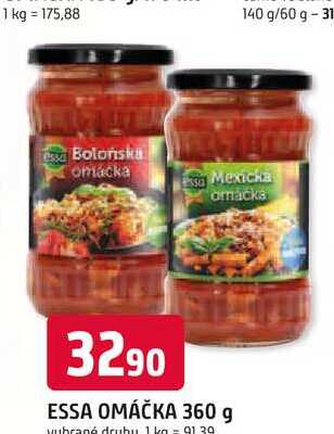 ESSA OMÁČKA 360 g, vybrané druhy