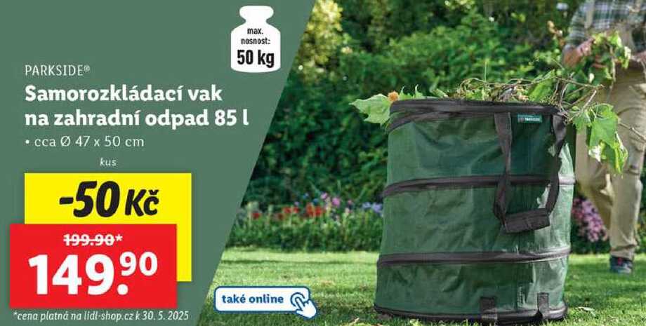 Samorozkládací vak na zahradní odpad 85 l
