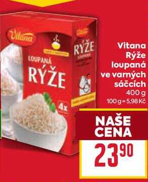 Vitana Rýže loupaná ve varných sáčcích 400 g