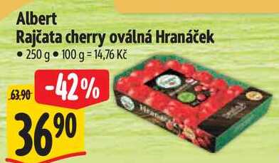 Albert Rajčata cherry oválná Hranáček, 250 g  