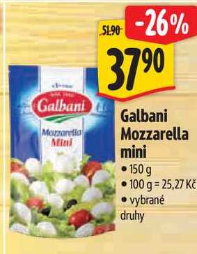 Galbani Mozzarella mini, 150 g 