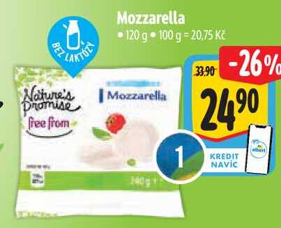 Mozzarella, 120 g 